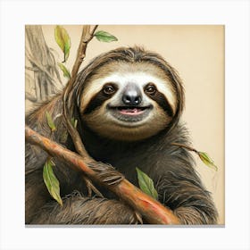 Sloth 54 Canvas Print