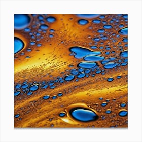 Water Droplets Canvas Print