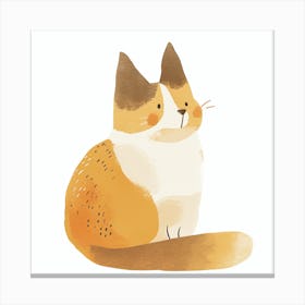Cat Illustration Canvas Print