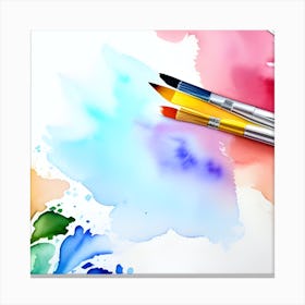 Watercolor Painting Canvas Print