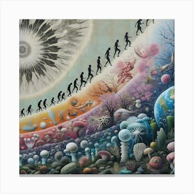 Evolution Of Life Canvas Print