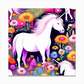 Fantasy Art: Majestic Unicorn Canvas Print