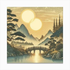 Japanese Landscape Canvas Print