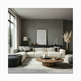 Modern Living Room 128 Canvas Print