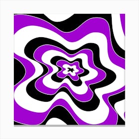 Purple And Black Swirls 1 Canvas Print