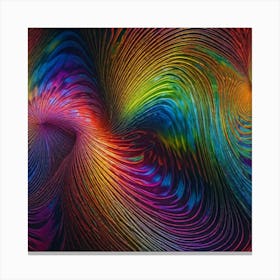 Tie-dye, mystical Canvas Print