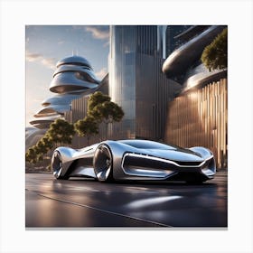 Futuristic Car 10 Canvas Print