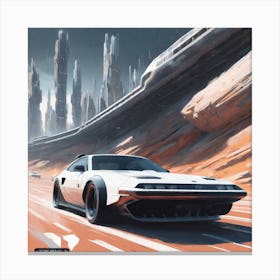 Futuristic Car 6 Canvas Print