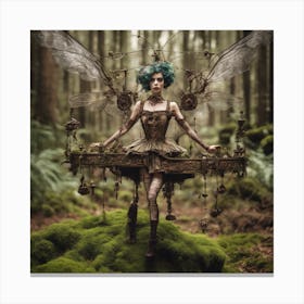 Steampunk Marionette Fairy Machine 1 Canvas Print