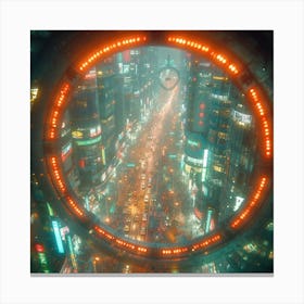 Futuristic Cityscape 1 Canvas Print