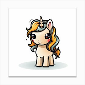 Cute Unicorn 573 Canvas Print