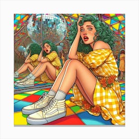 Disco Girl 1 Canvas Print