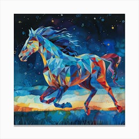 Horse At Night Canvas Print