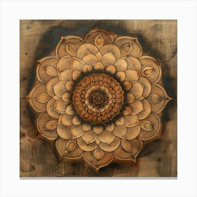 Pyrography on Wood Canvas Print