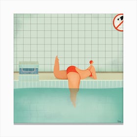 Swimmer1 I Canvas Print