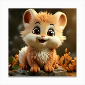 Cute Fox 52 Canvas Print