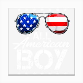 All American Boy 4th Of July Gifts Boys Kids Canvas Print