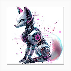 Robot Fox Canvas Print