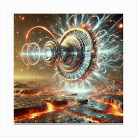 Energy Disruptor Magnetic Field Disruption Canvas Print