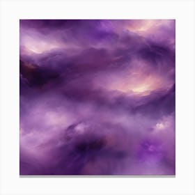 Purple Clouds Canvas Print