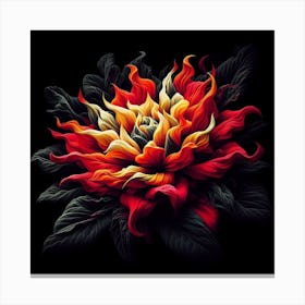The Fiery Flower 2 Canvas Print