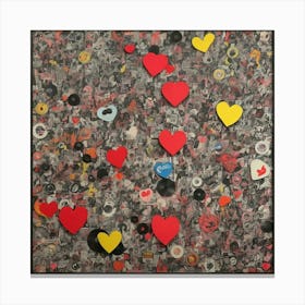 'Love Hearts' Canvas Print