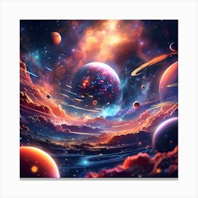 Space Nebula Canvas Print
