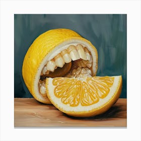 Lemon Teeth Canvas Print