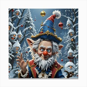 Christmas Gnome Canvas Print