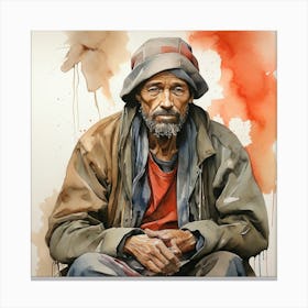 Homeless Man 1 Canvas Print