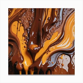 Chocolate Drips 4 Canvas Print