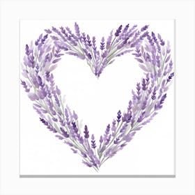 Heart Of Lavender Canvas Print