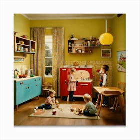 Children S Room From The 1950s (4) Canvas Print