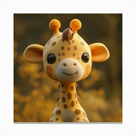 Cute Giraffe 33 Canvas Print