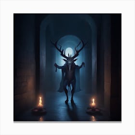 Leonardo Select Interplay Of Lights Shadows A Creepy Evil Sin 0 Canvas Print