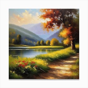 Landscape Painting 99 Canvas Print