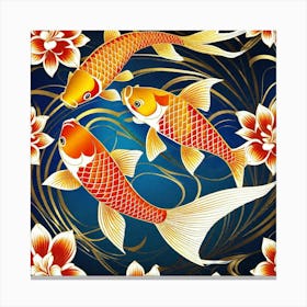 Chinese Koi Fish Canvas Print
