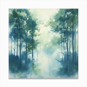 Misty Forest 1 Canvas Print