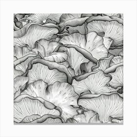 Mushrooms Seamless Pattern Canvas Print