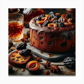 Christmas Cake Canvas Print