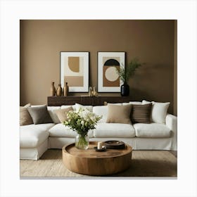 Neutral Living Room 1 Canvas Print