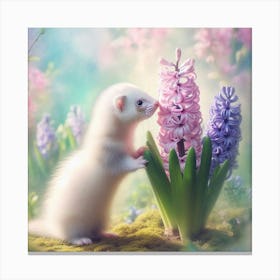 Ferret In Spring 1 Canvas Print