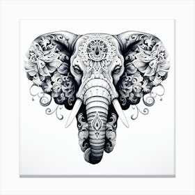 Elephant Series Artjuice By Csaba Fikker 019 Canvas Print