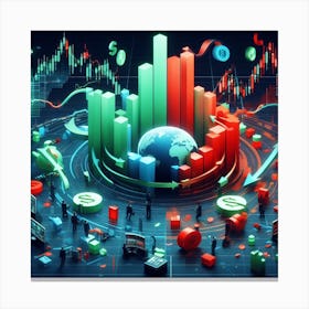 Financial Market Canvas Print