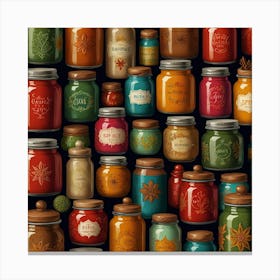 Mason Jars Canvas Print