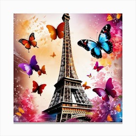 Butterfly Paris 7 Canvas Print