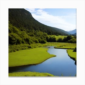 River In The Mountains 12 Canvas Print