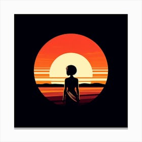 Sunset Silhouette 7 Canvas Print