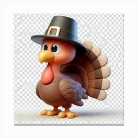 Thanksgiving Turkey Png Canvas Print