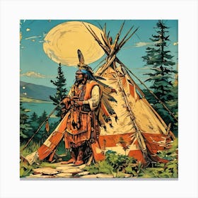 Indian Teepee-Drucke 09.12.2024--bb5da1 Canvas Print